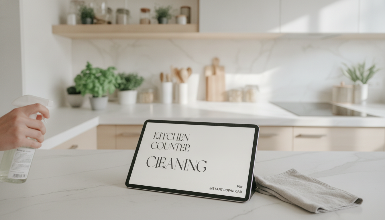10-Minute Kitchen Counter Reset for Clear Surfaces