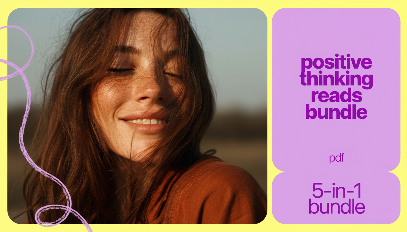 5-in-1 Positive Thinking Bundle: Guides & Checklists