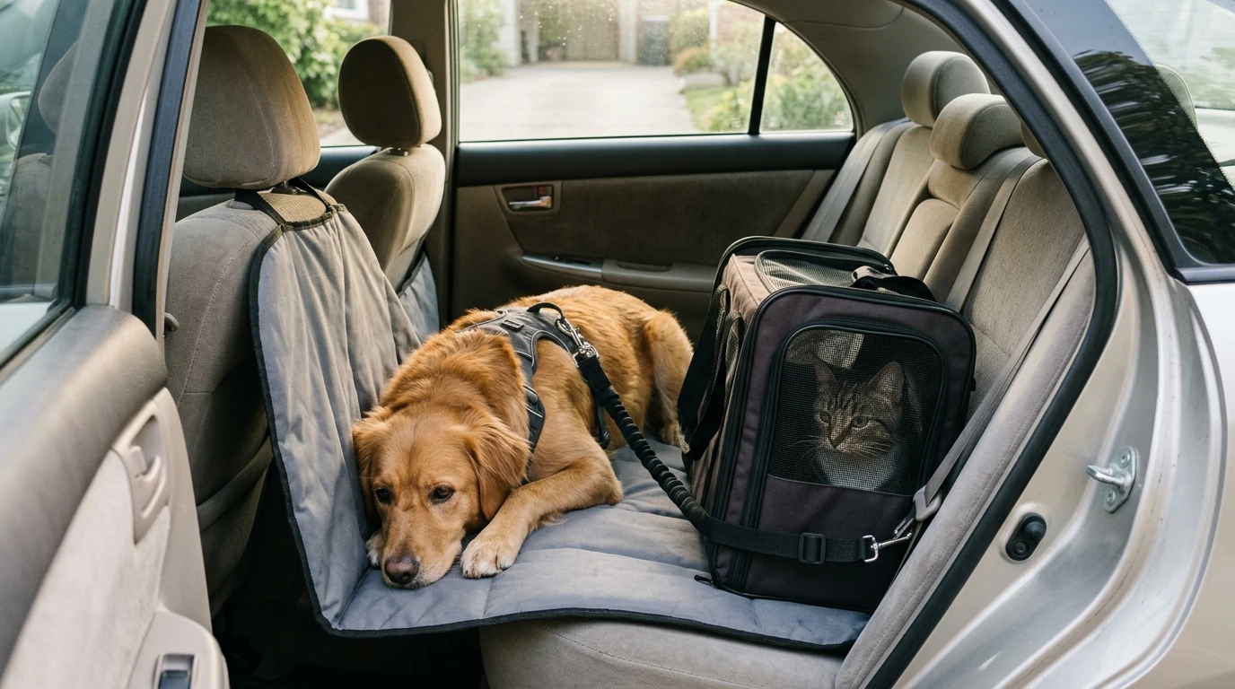 Pet Car Travel Safety: Calm Rides for Dogs & Cats