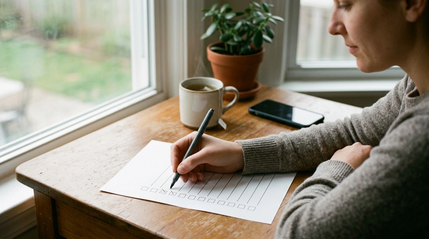 Relax & Track Smarter Checklist for Calm Days (Printable)